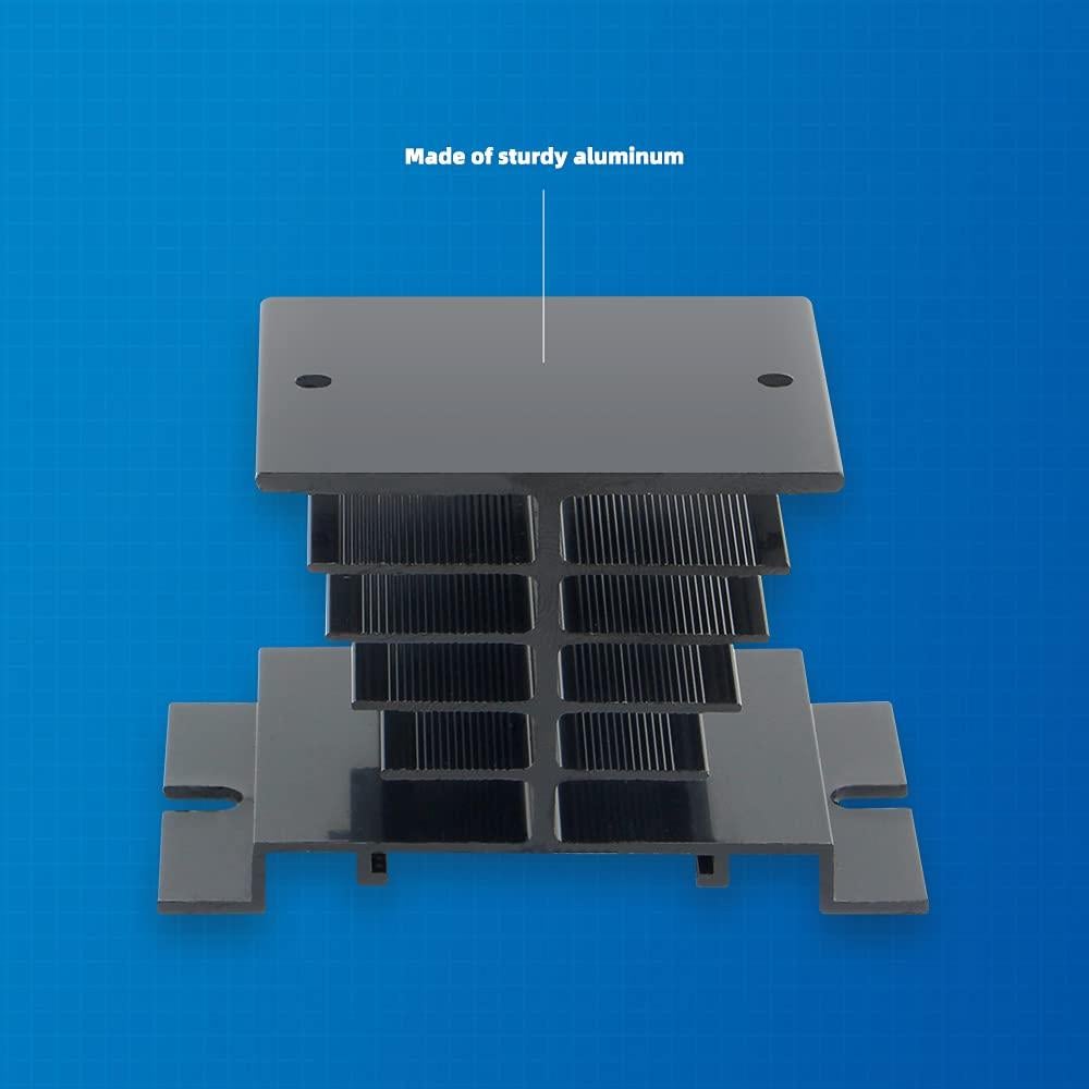 Disipador de Calor de Aluminio CGELE 80x50mm para Relé 10A 25A 40A