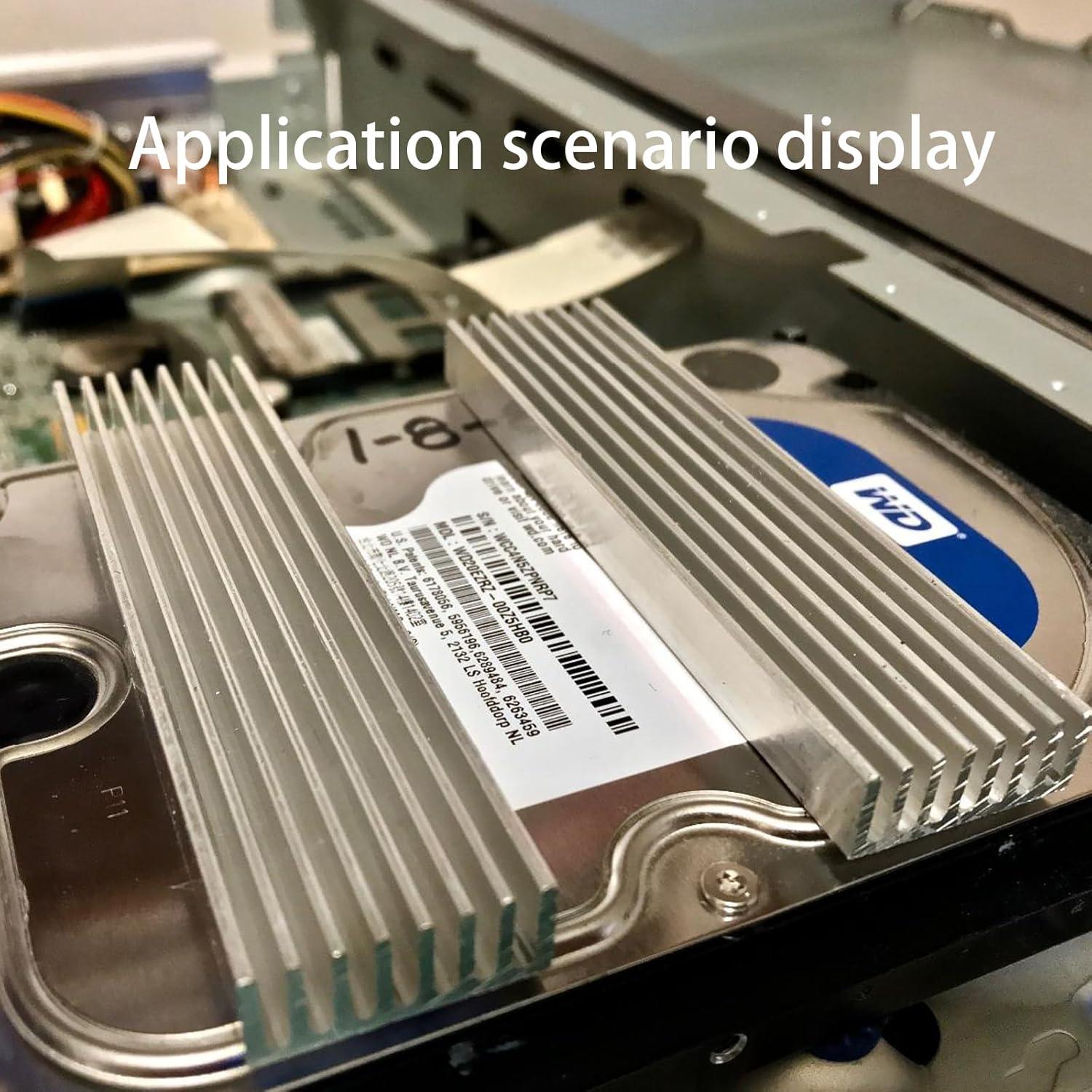 4 Disipadores de Calor de Aluminio Eledabra 100x25x10mm