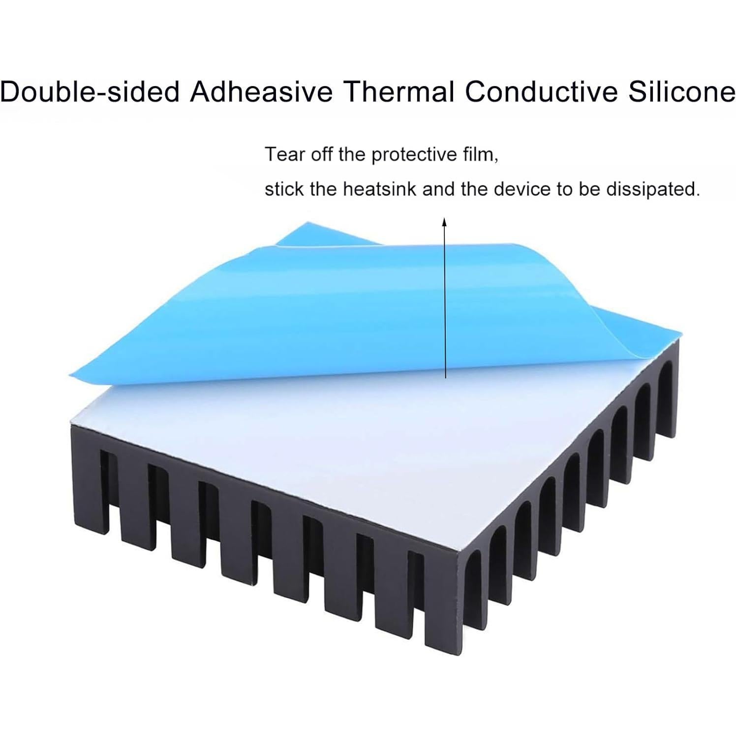 5 Disipadores de Calor de Aluminio 35x35x10mm Awxlumv