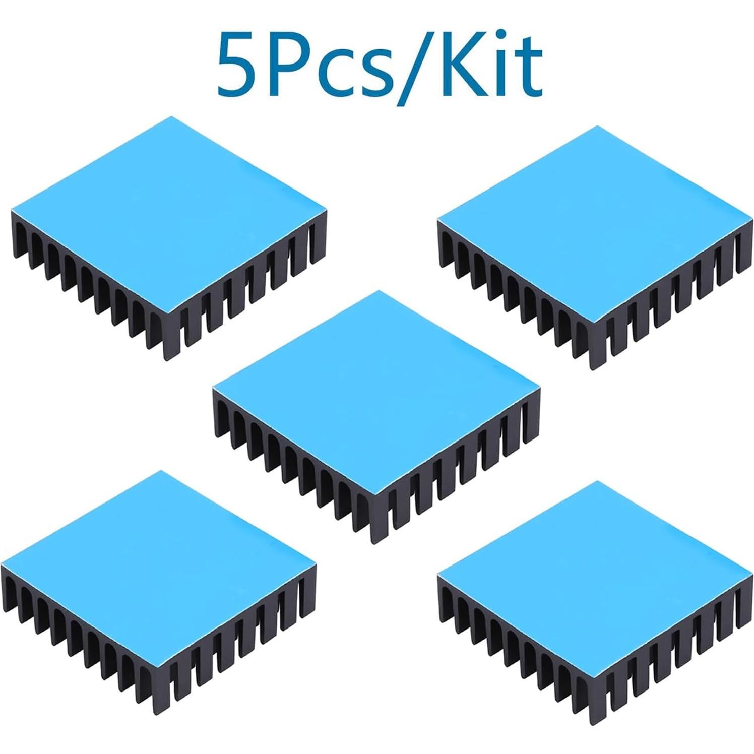 5 Disipadores de Calor de Aluminio 35x35x10mm Awxlumv