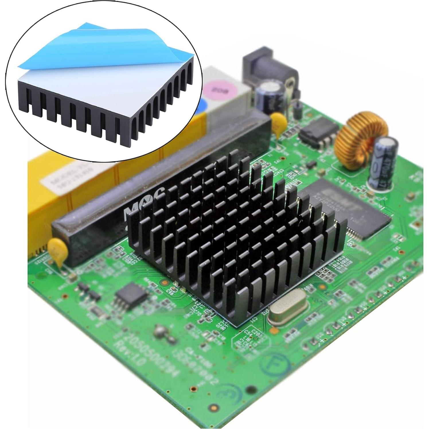 5 Disipadores de Calor de Aluminio 35x35x10mm Awxlumv