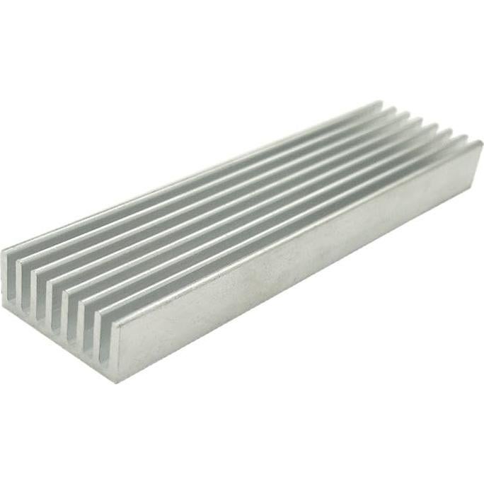 Disipador de Calor de Aluminio LuoQiouFa 100mm x 25mm x 10mm (Paquete de 4)