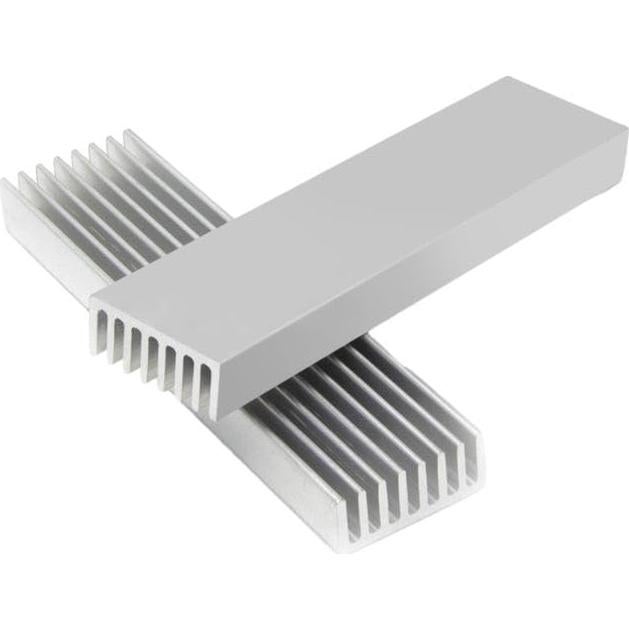 Disipador de Calor de Aluminio LuoQiouFa 100mm x 25mm x 10mm (Paquete de 4)
