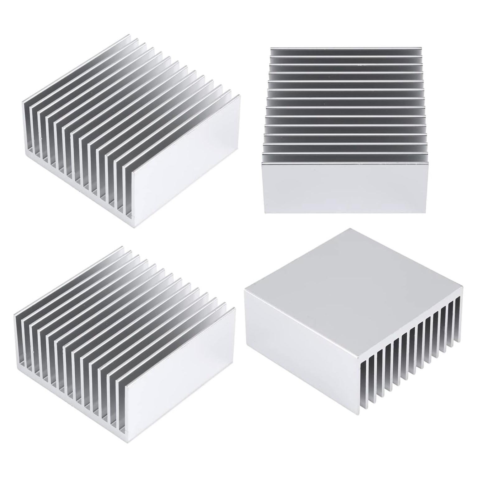 Kit de 4 Disipadores de Calor Aluminio 50x50x20mm Awxlumv