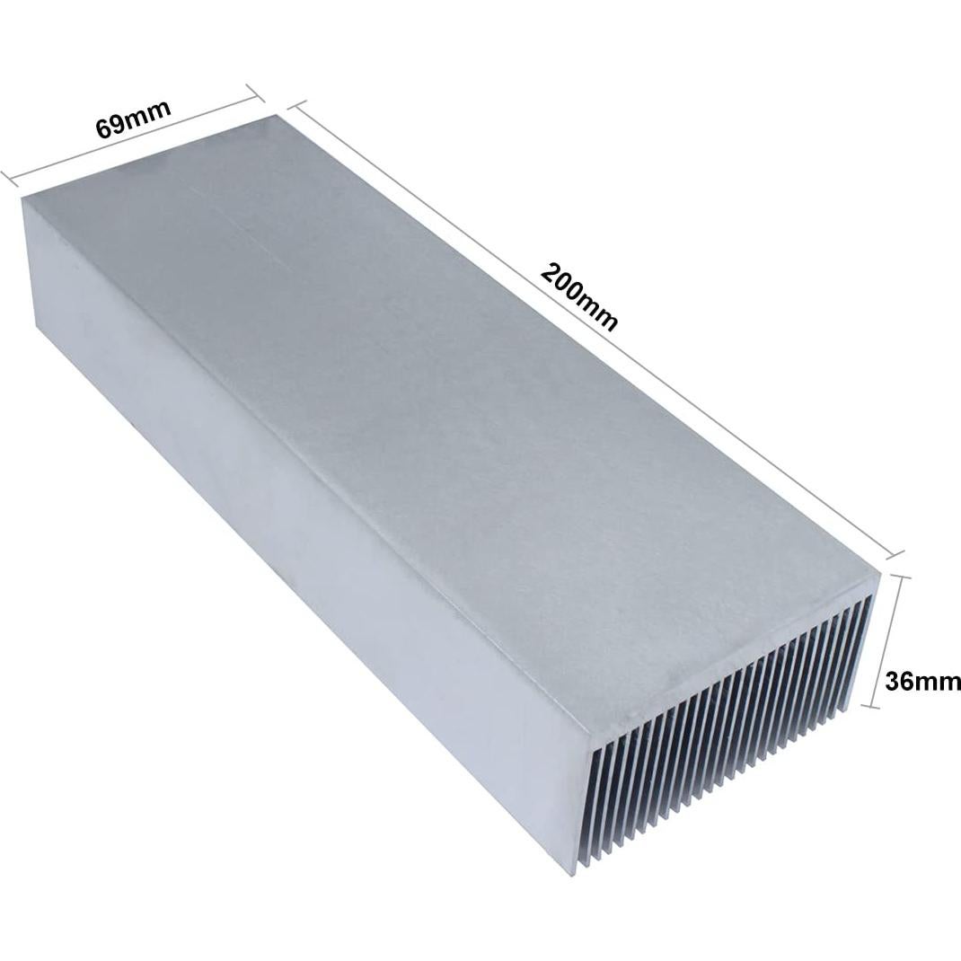 Disipador de Calor de Aluminio 200x69x36mm Jeteokar
