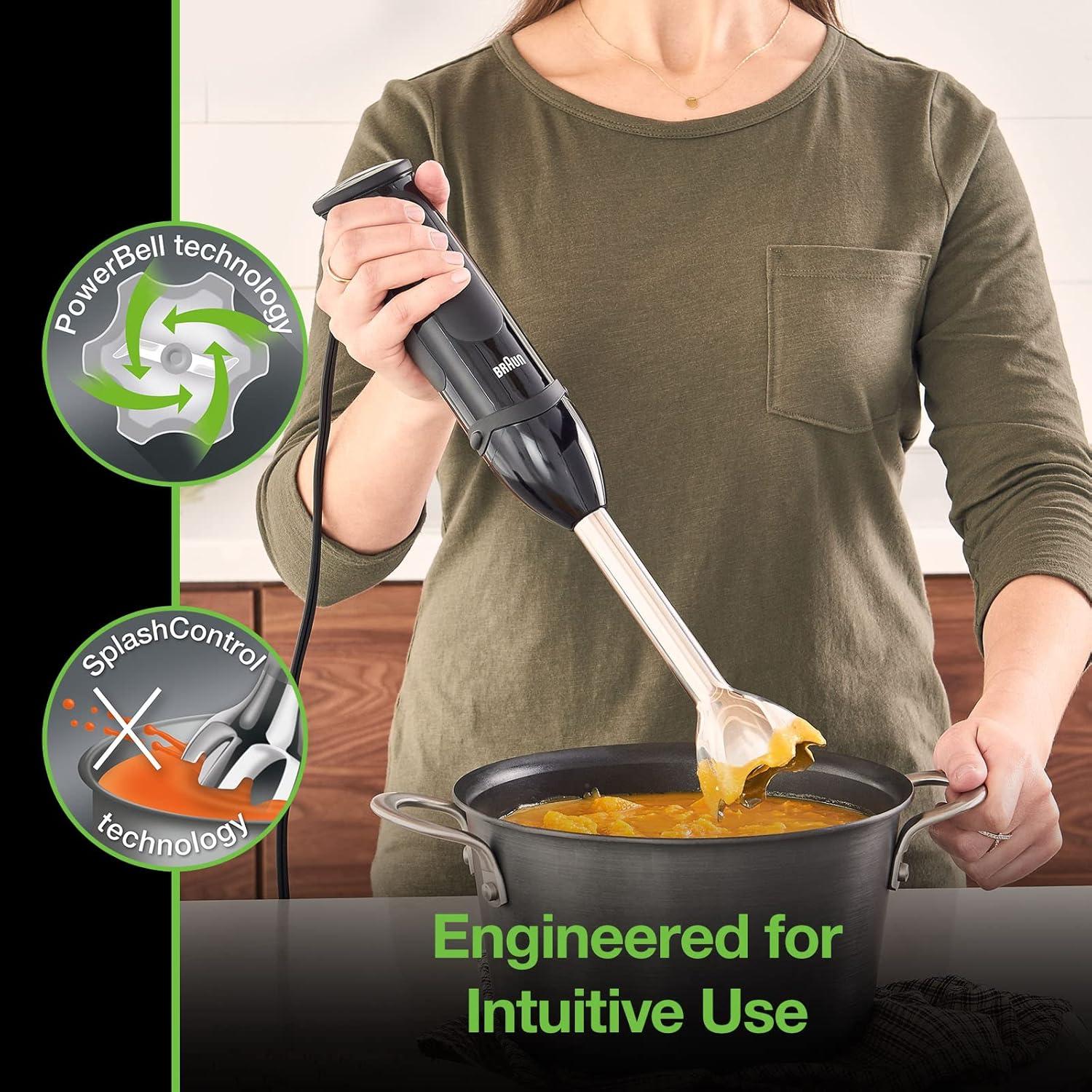 Batidora de Mano Braun MultiQuick 5 Vario 400W Negra