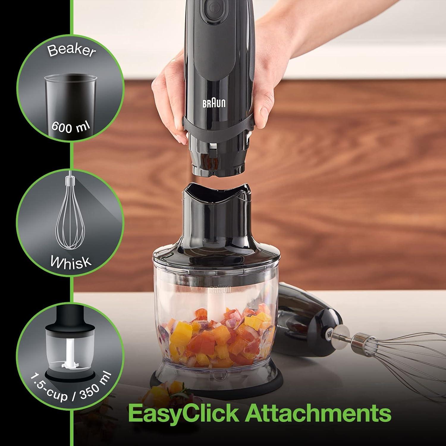 Batidora de Mano Braun MultiQuick 5 Vario 400W Negra