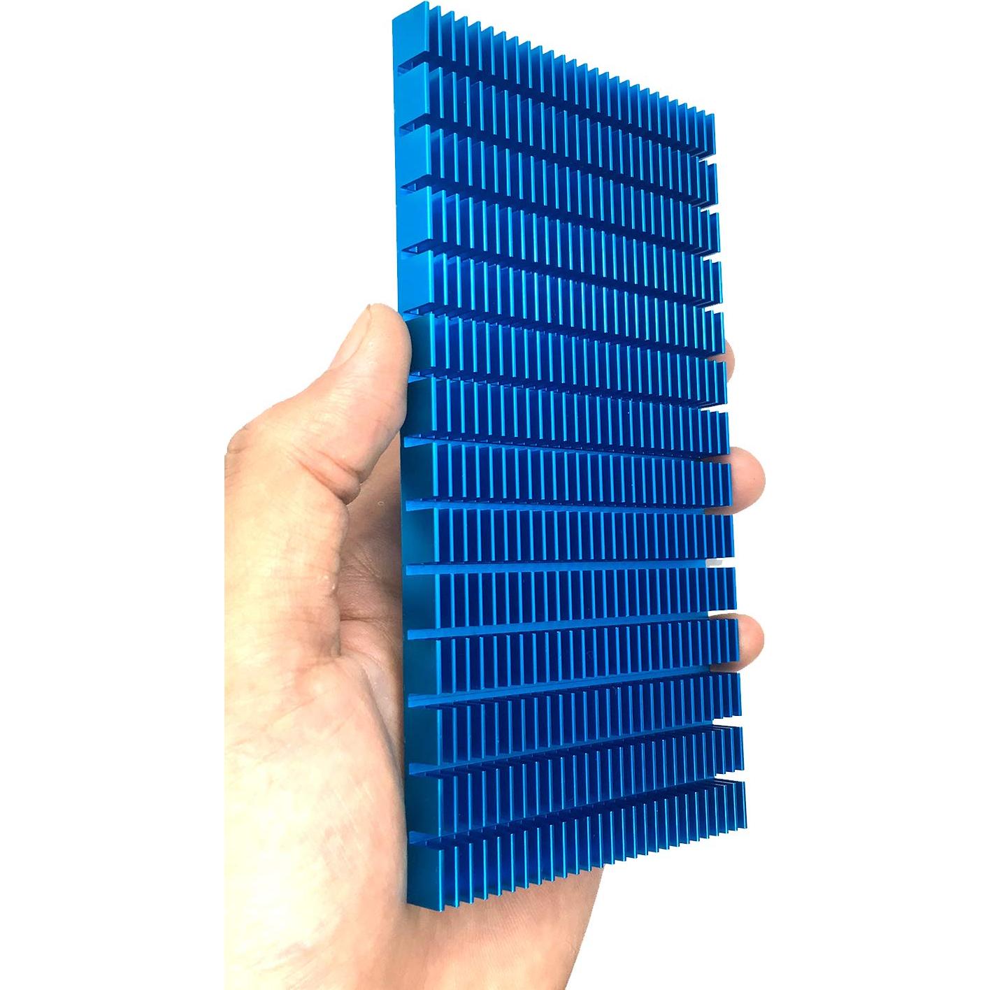 Radiador de Aluminio Azul SGTKJSJS 150x85x12mm para Electrónica