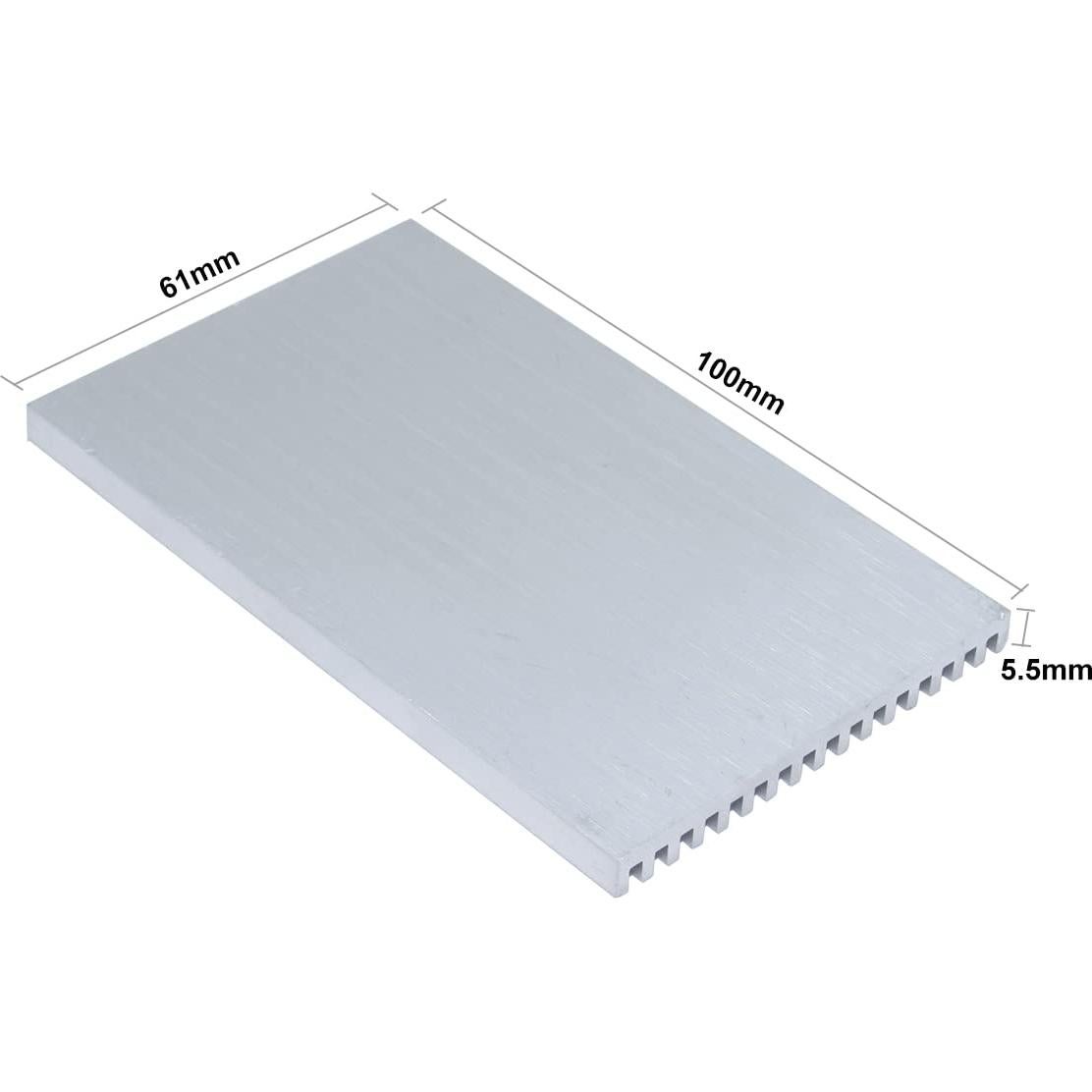 Disipador de Calor de Aluminio 100x61x5.5mm Jeteokar - 2 Piezas