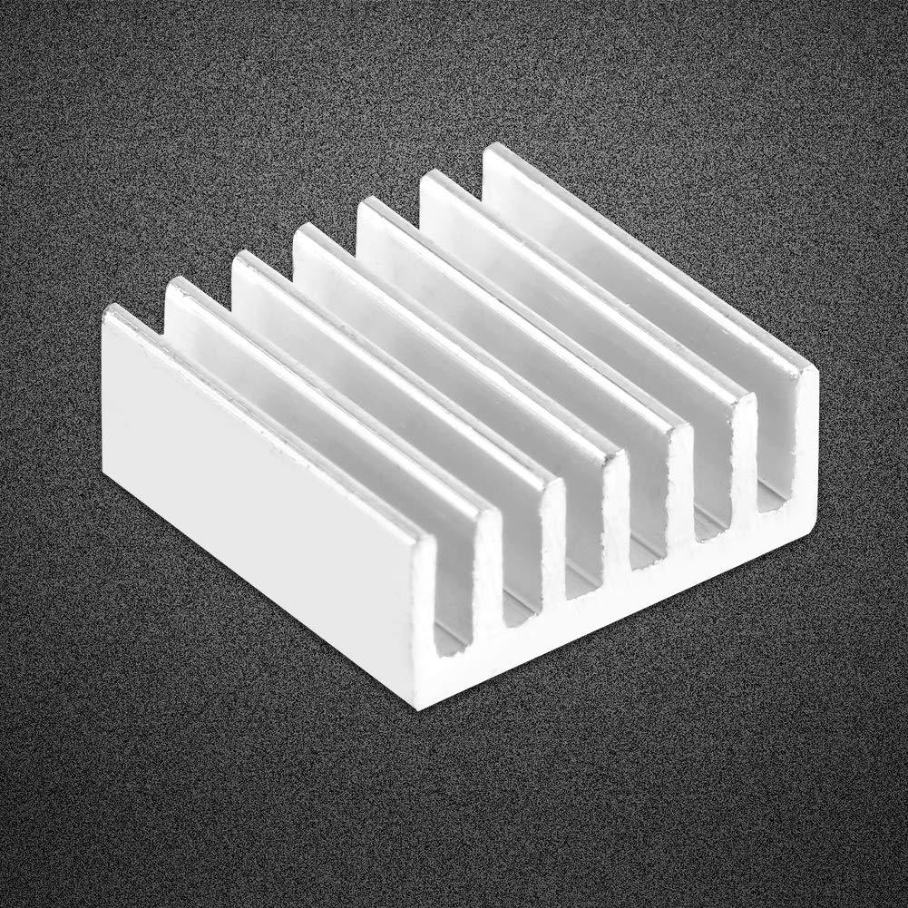 Disipador Térmico de Aluminio AUNMAS 14x14x6mm 12PCS Adhesivo