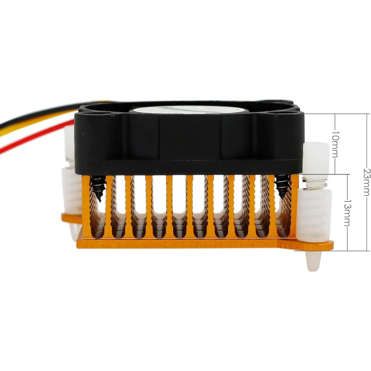 Aleta de Disipador de Aluminio con Ventilador 40mm 12V Gennel
