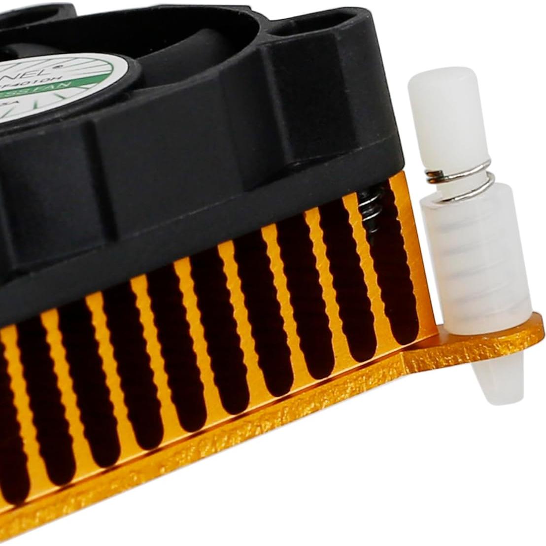 Aleta de Disipador de Aluminio con Ventilador 40mm 12V Gennel