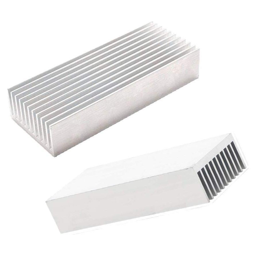 Disipador de Aluminio 100mm x 40mm x 20mm para Transistores - 2PCS