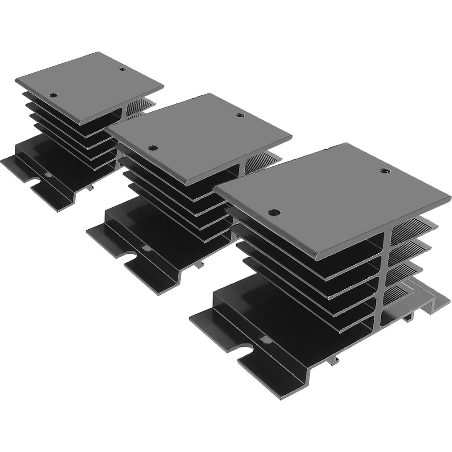 Disipador de Calor SSR Aluminio Aracombie 3PCS 10A-40A