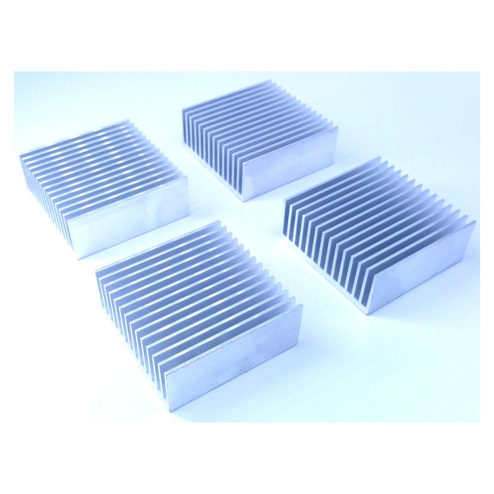 Disipador de Calor de Aluminio Easycargo 50mm x 50mm x 20mm - 4 Piezas