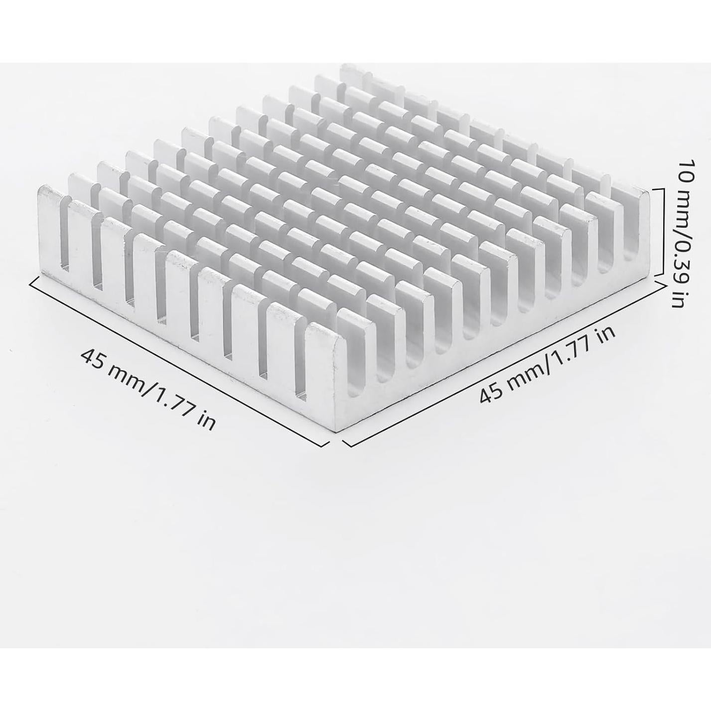 10 Disipadores de Calor de Aluminio Unxuey 45x45x1 cm