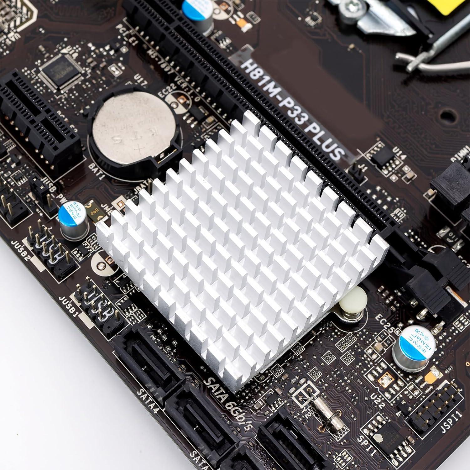 10 Disipadores de Calor de Aluminio Unxuey 45x45x1 cm