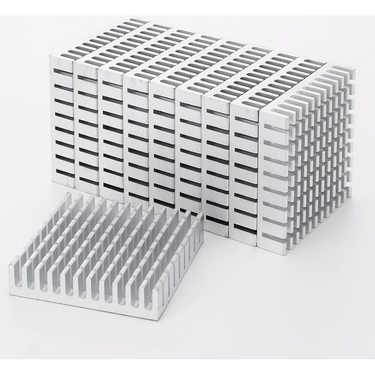 10 Disipadores de Calor de Aluminio Unxuey 45x45x1 cm