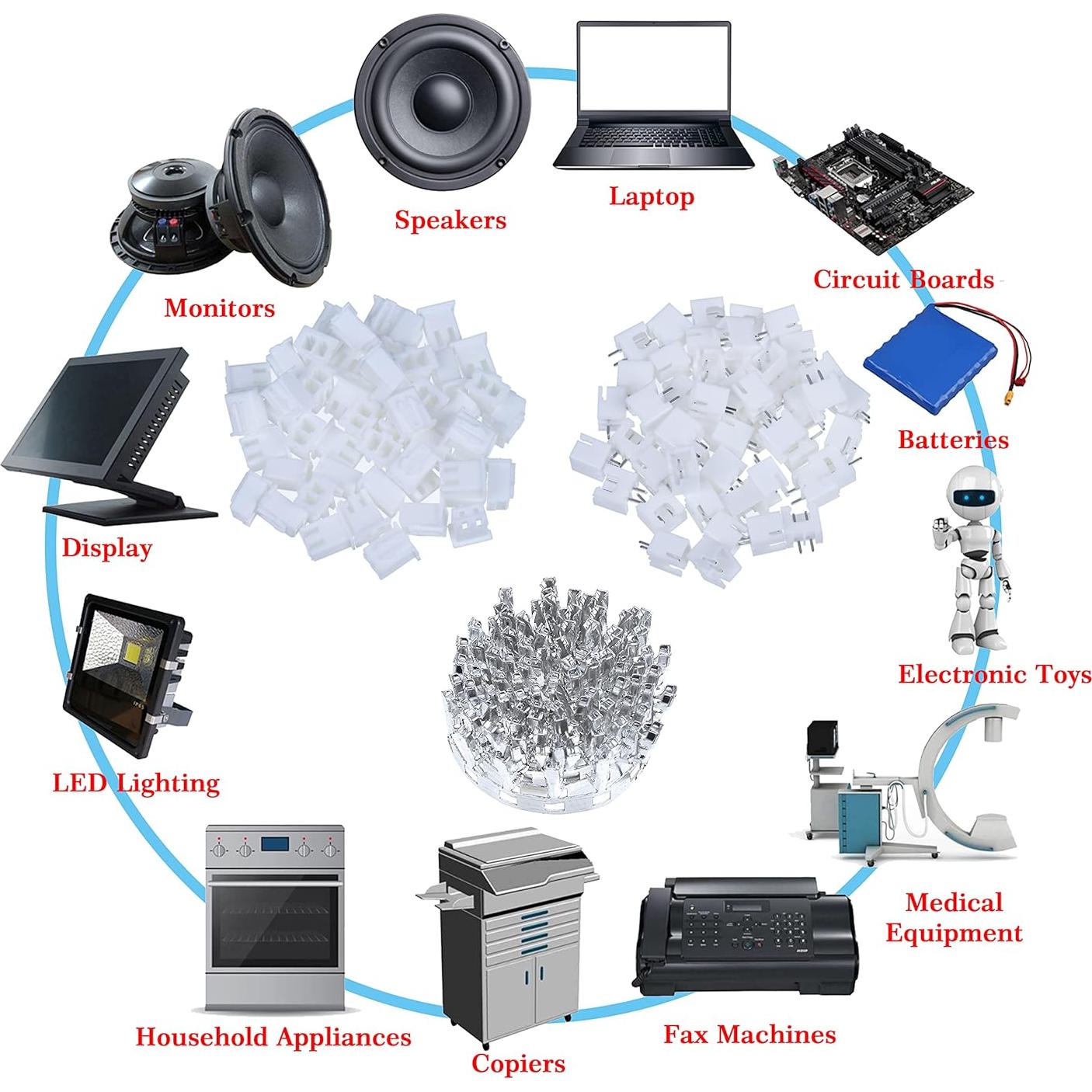 Conector JST XH 2.54 mm CQRobot 50 Juegos 200 Piezas