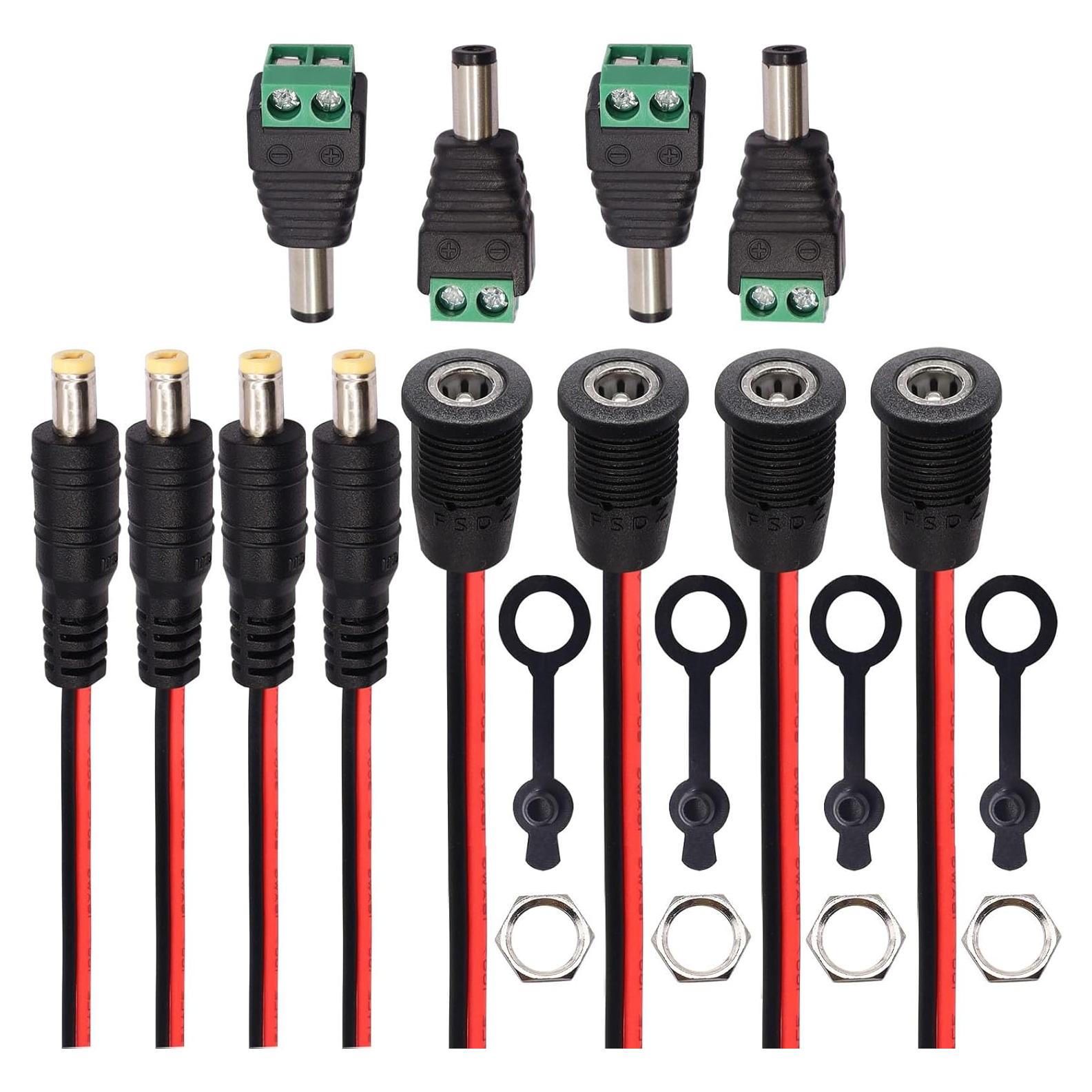 Conectores de Alimentación DC 5.5x2.1mm Weideer K-177 12Pcs