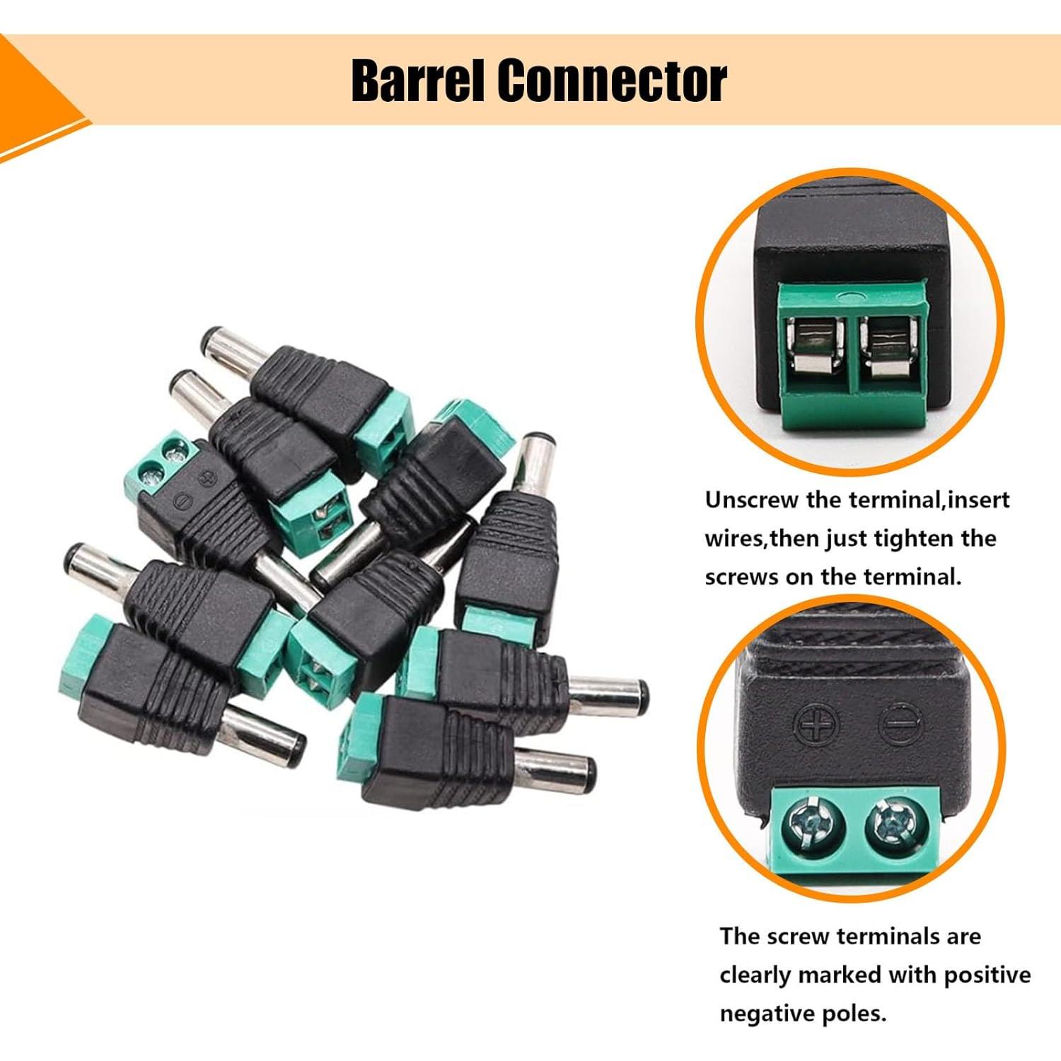 Conectores de Alimentación DC 5.5x2.1mm Weideer K-177 12Pcs