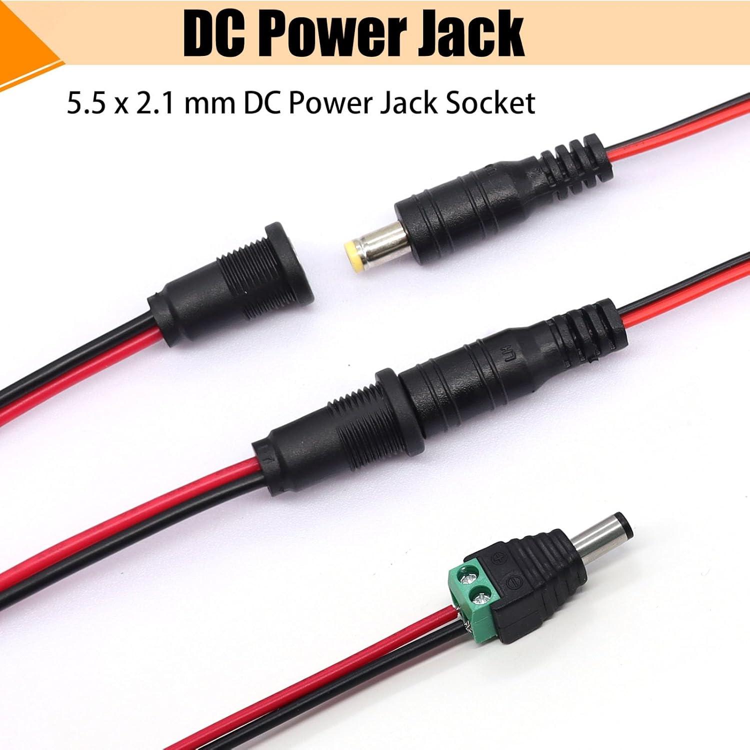 Conectores de Alimentación DC 5.5x2.1mm Weideer K-177 12Pcs