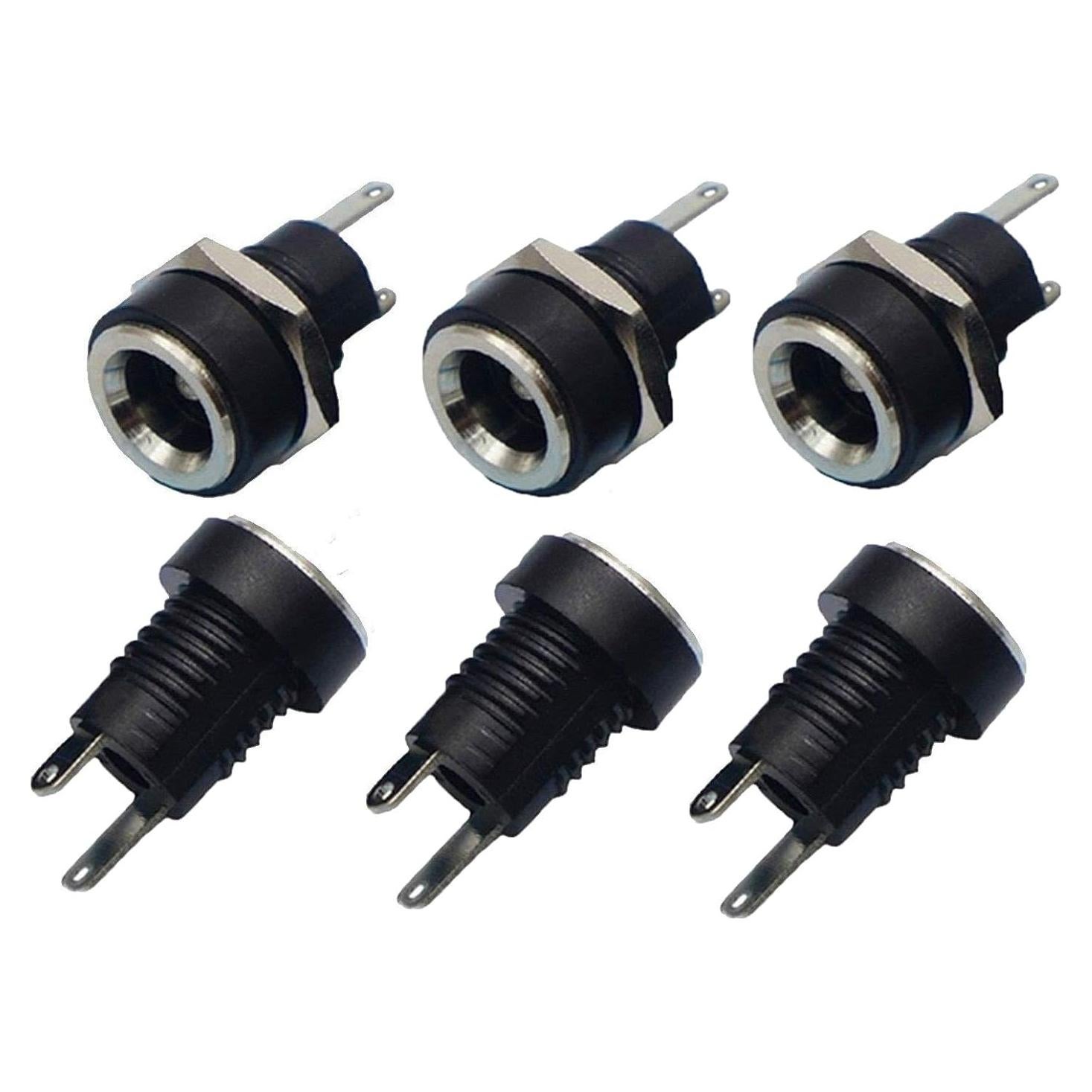 Conector Jack de Alimentación DC YXQ 5.5x2.1mm 2 Pines Panel