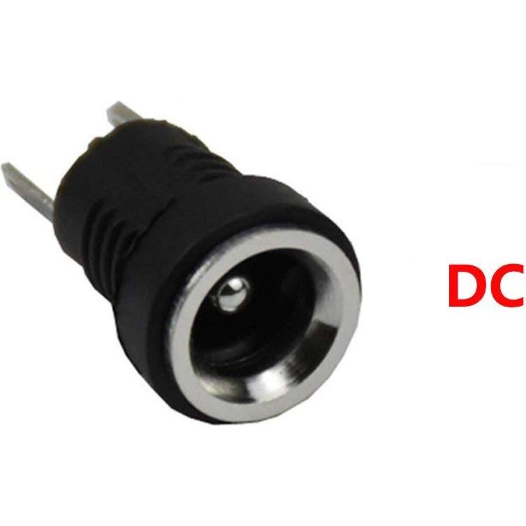 Conector Jack de Alimentación DC YXQ 5.5x2.1mm 2 Pines Panel