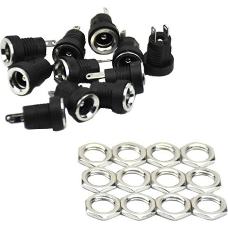 Conector Jack de Alimentación DC YXQ 5.5x2.1mm 2 Pines Panel