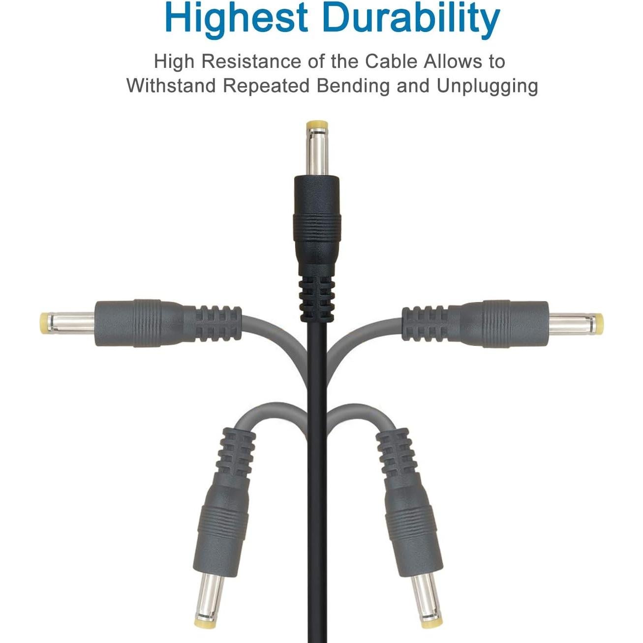 Cable de Alimentación USB SIOCEN 4FT a Jack 4.0mm 5V - 3 Unidades
