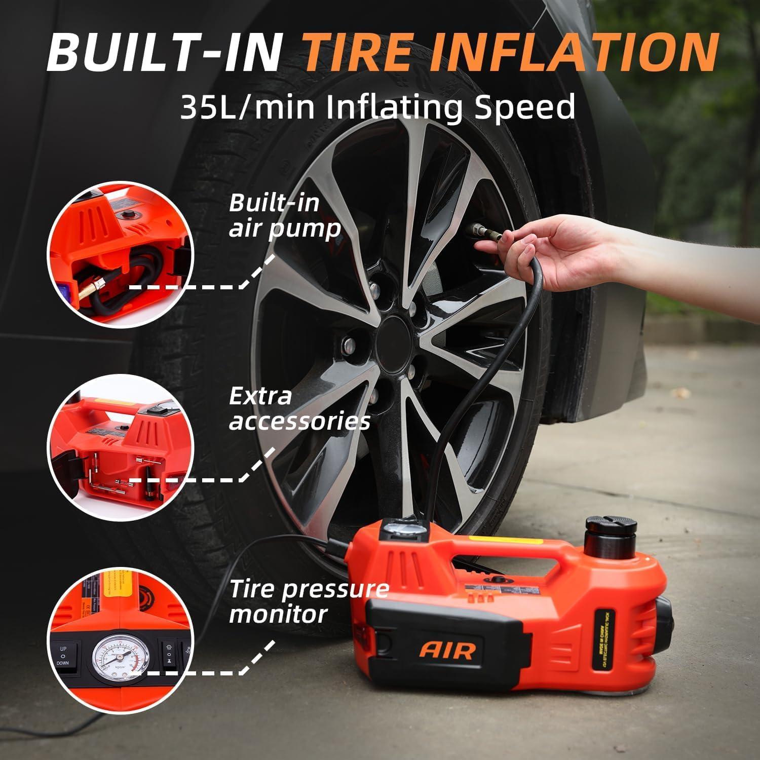 Gato Eléctrico STANDTALL 5 Toneladas 12V con Llave y Bomba