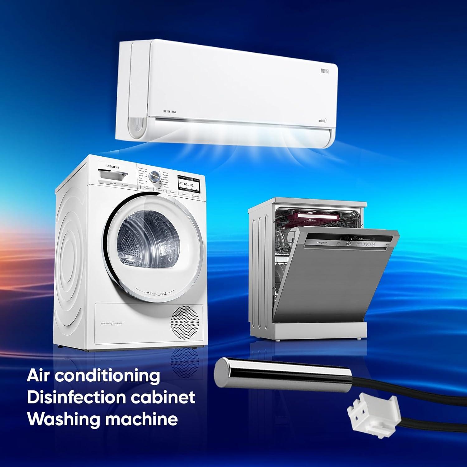 6 Probetas Sensor de Temperatura NTC 10K Perusiaw 1M Acero Inoxidable