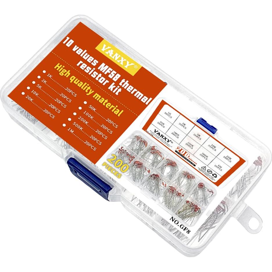 10 Termistores NTC MF58 1K-1M Ohm 3950B 200pcs