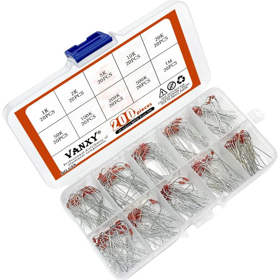 10 Termistores NTC MF58 1K-1M Ohm 3950B 200pcs