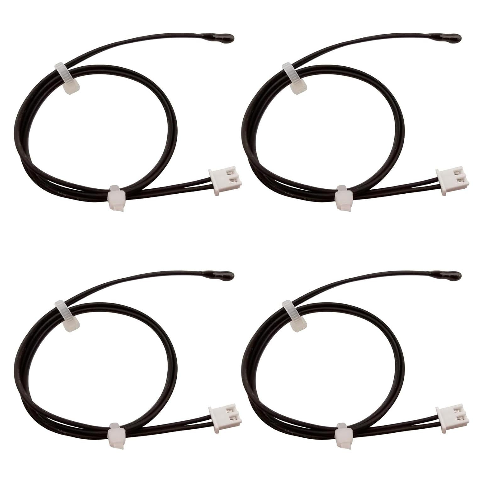 Sonda Termistora NTC 10K Epóxica 40cm 4 Pcs para Aire Acondicionado