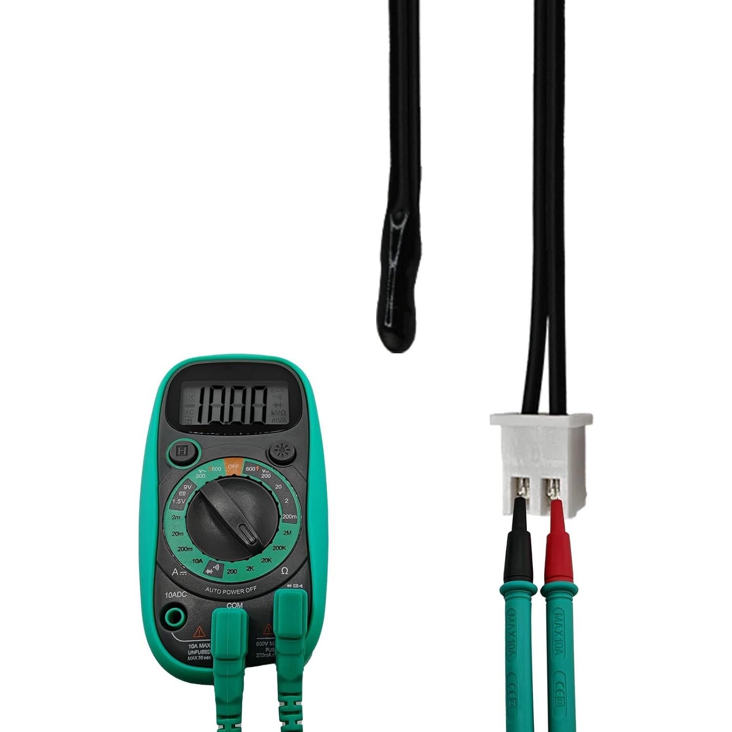 Sonda Termistora NTC 10K Epóxica 40cm 4 Pcs para Aire Acondicionado