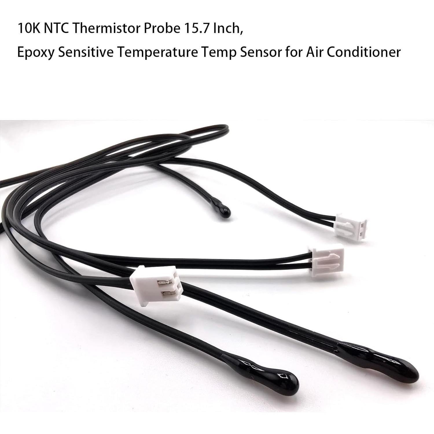 Sonda Termistora NTC 10K Epóxica 40cm 4 Pcs para Aire Acondicionado