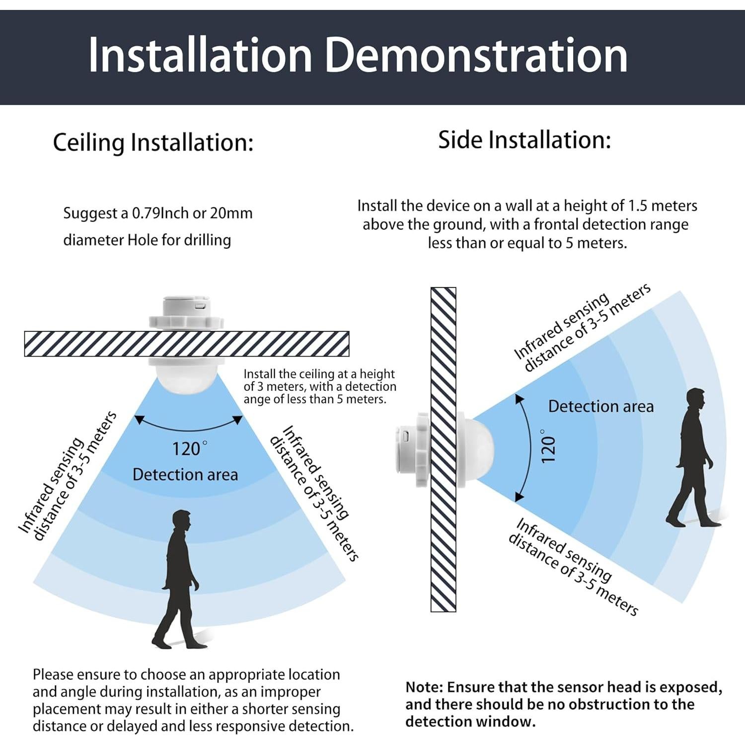 Interruptor de Luz con Sensor de Movimiento A.I.FORCE 3 Paquetes