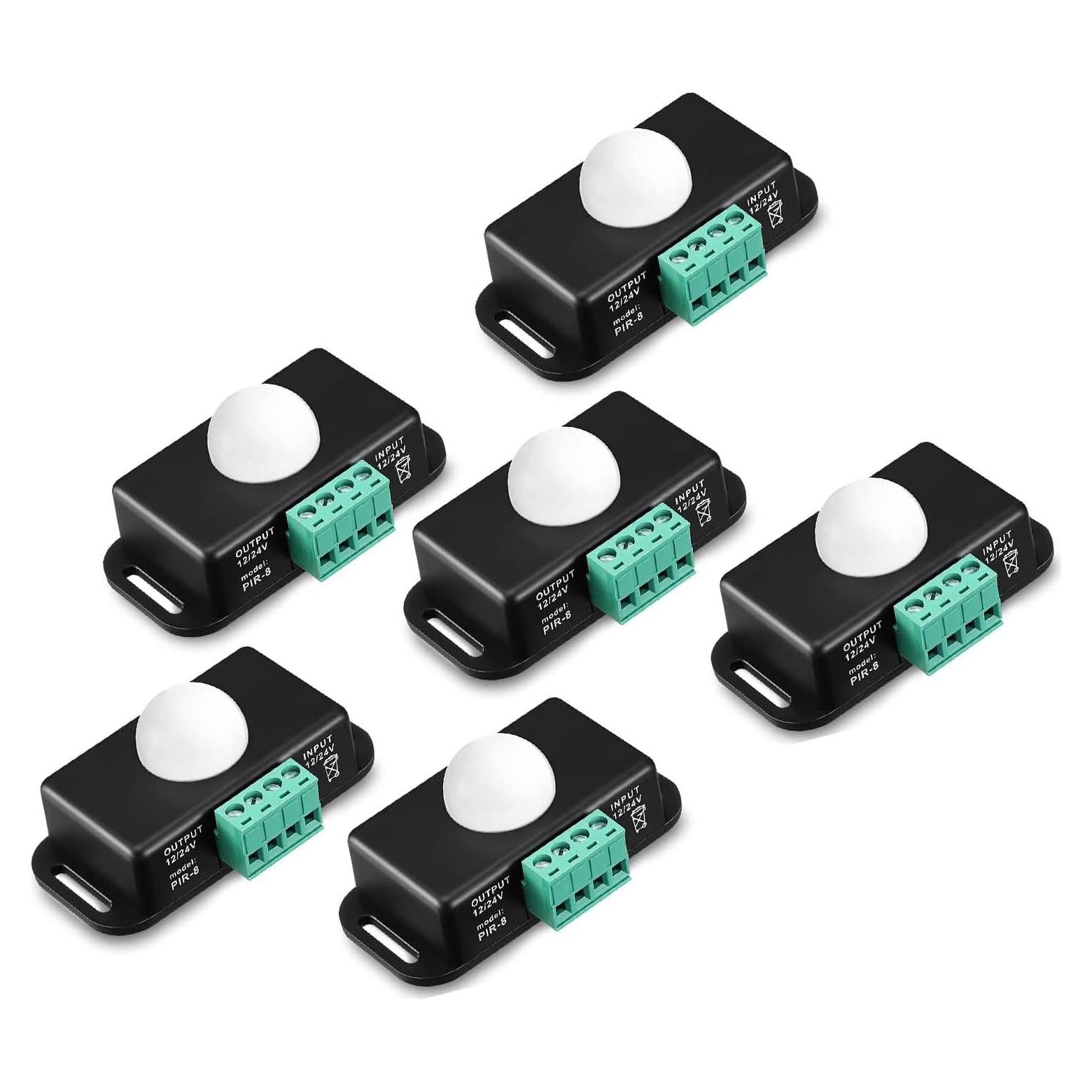 Controlador PIR de Movimiento 6 Paquetes hiSpkNix 12V-24V