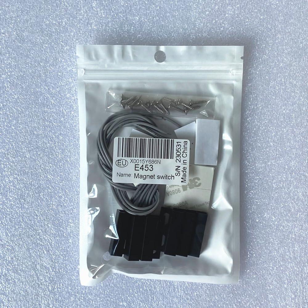 3 Juegos Interruptores Magnéticos Negro NO/NC 30cm para Alarma