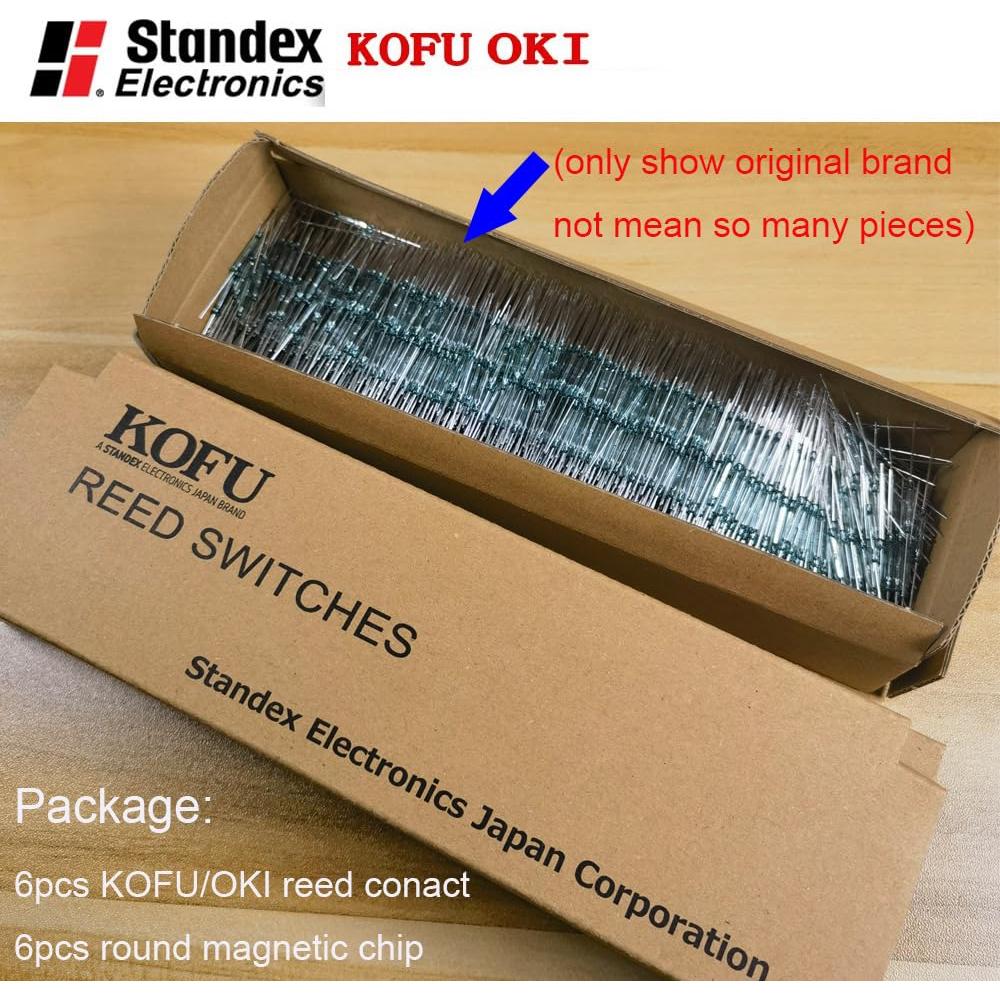 Interruptor Reed KOFU OKI 6pcs Normalmente Abierto 14mm