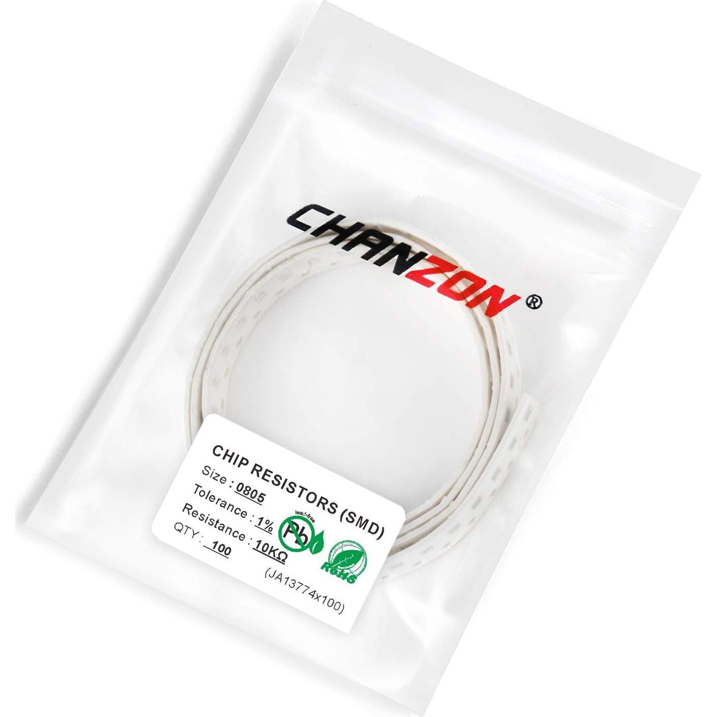Resistores SMD 0805 Chanzon 10K ohm 100 Piezas 1% Tolerancia
