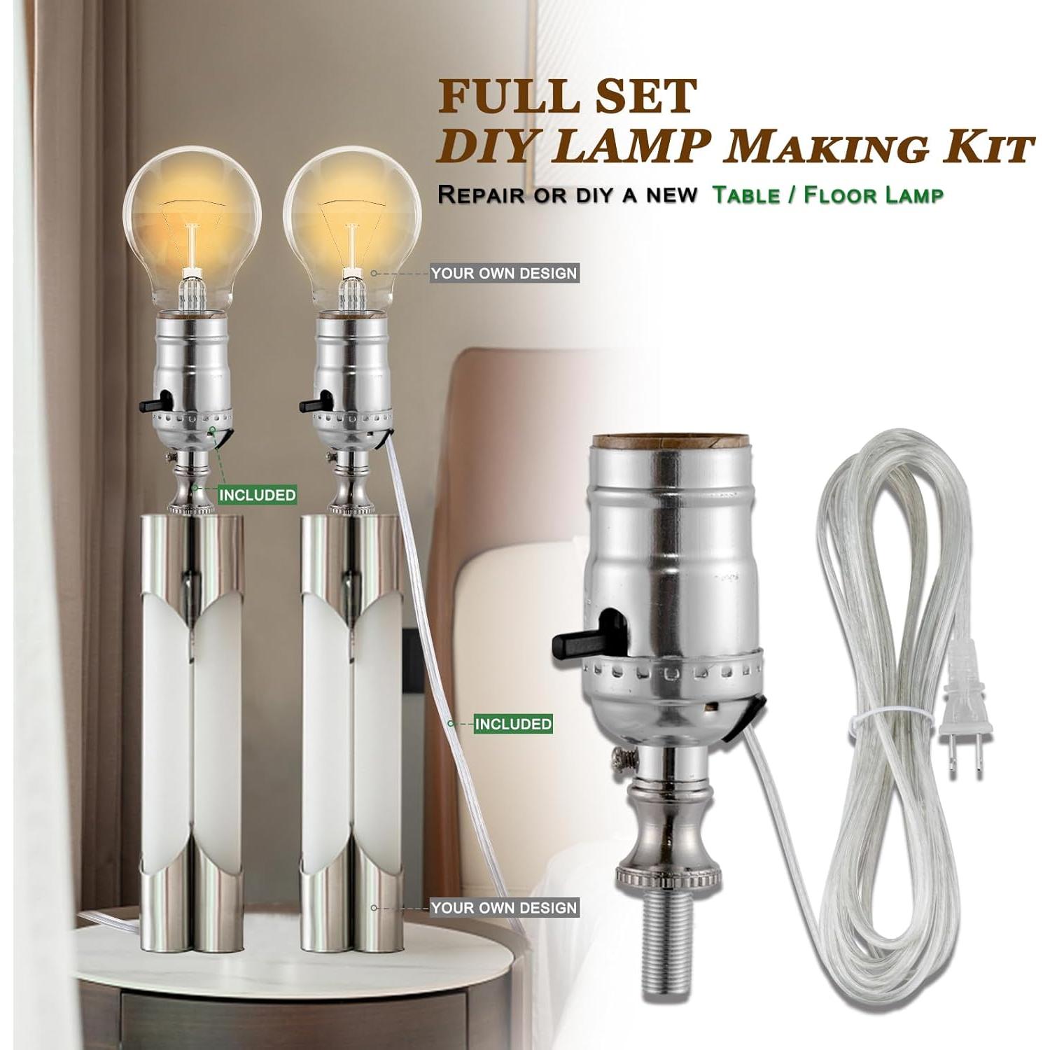 Kit de Reemplazo para Lámpara Emnooti - Portalámparas y Cable 3.66m