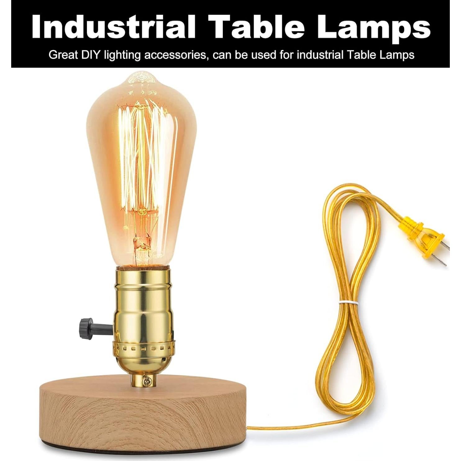 Kit de Rewire para Lámpara Qc 12 Pies Latón Pulido DIY