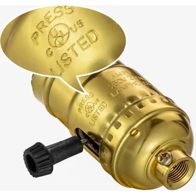 Kit de Rewire para Lámpara Qc 12 Pies Latón Pulido DIY