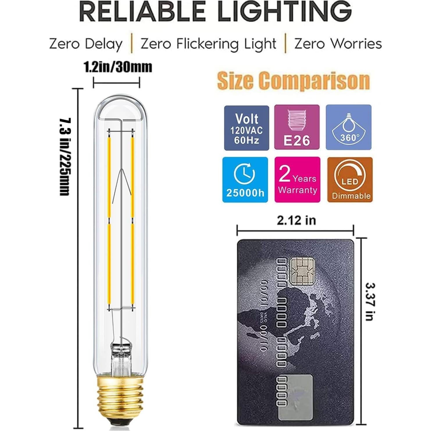 LEOOLS Bombilla LED Regulable E26 8W 4000K 800LM Paquete de 4