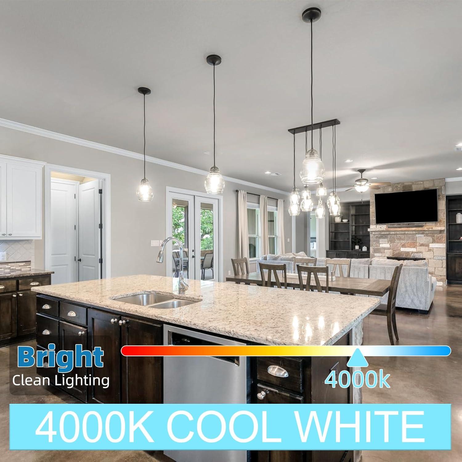 Bombilla LED GvvooHome T10 E26 Regulable 4W 4000K Paquete de 6