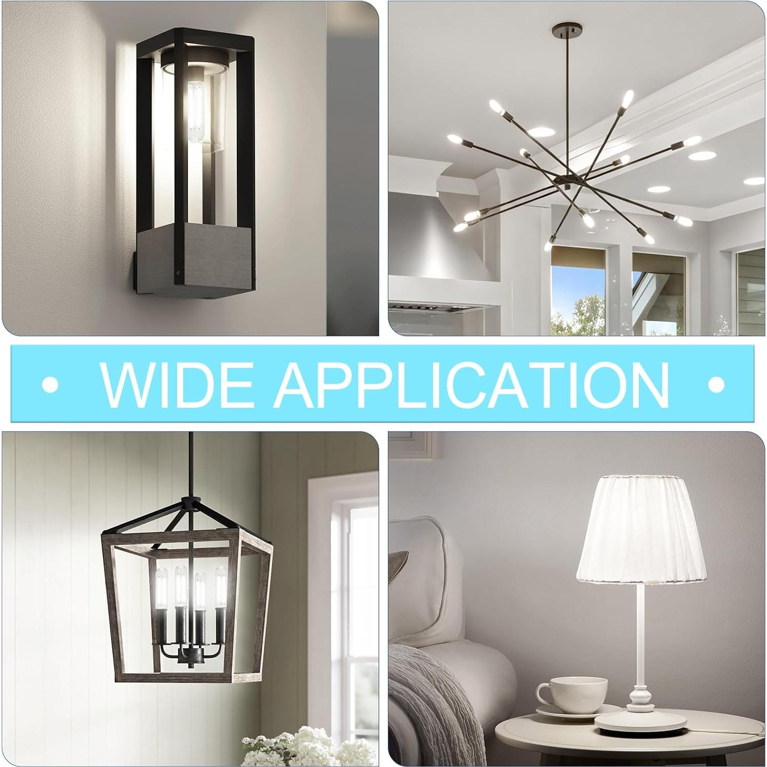 Bombilla LED GvvooHome T10 E26 Regulable 4W 4000K Paquete de 6