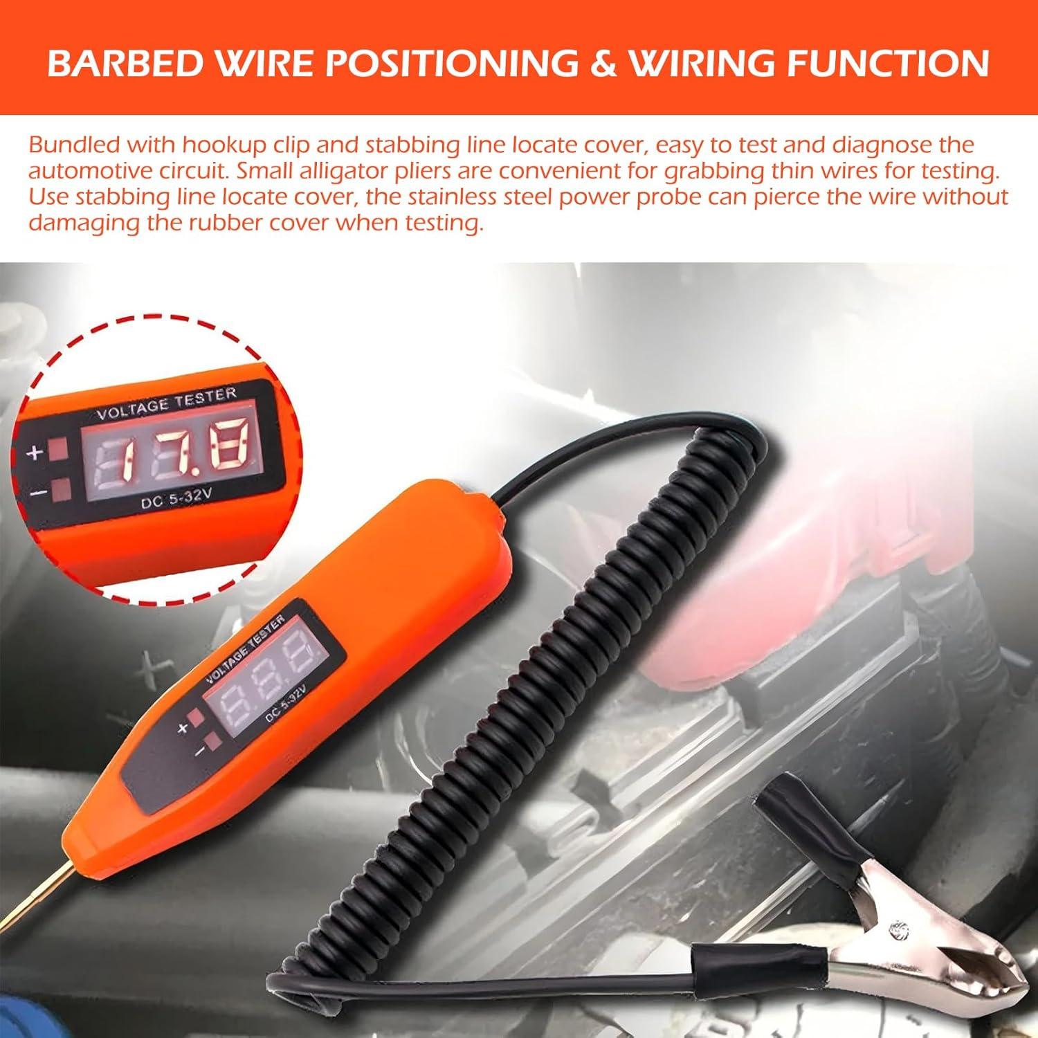 Probador de Voltaje Automotriz Arwrilt ARWJCB5900OR-1PC 5-32V