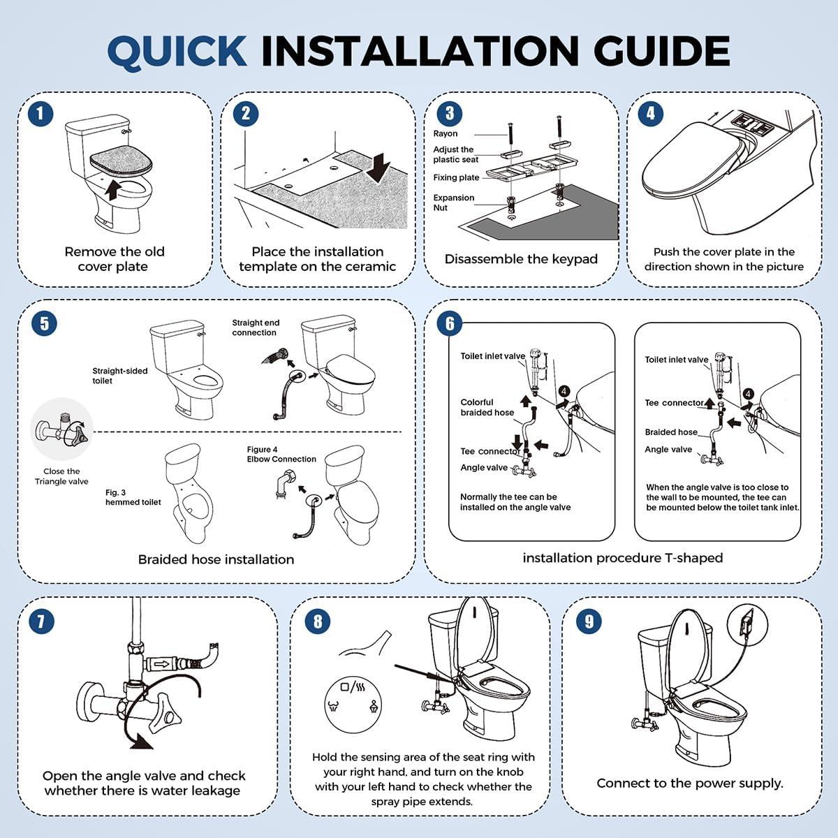 Asiento de Inodoro Bidet Lxlu RF001 Alargado Calefaccionado